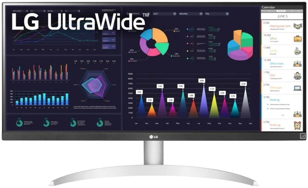 Монитор 29" LG 29WQ600-W белый (100Hz)