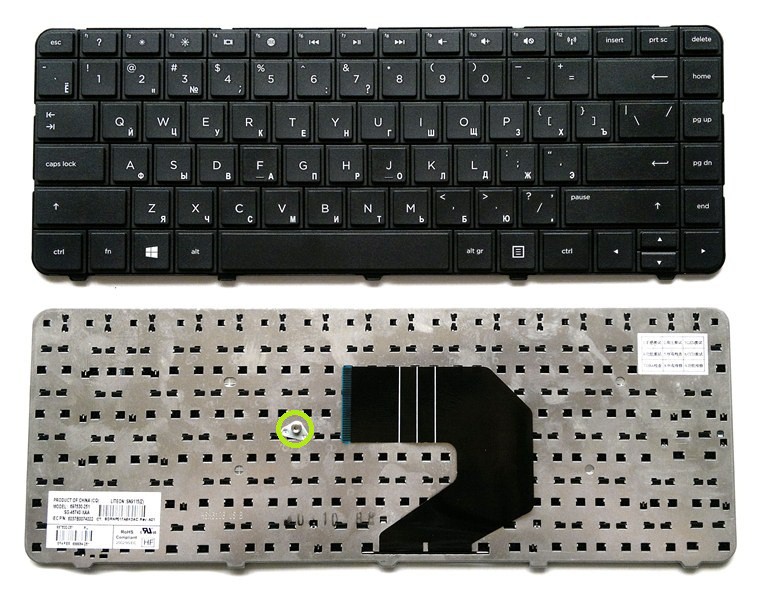 Клавиатура для HP Pavilion g4-1000, g6-1000, g6-1002er, g6-1003er, g6-1004er, g6-1053er ZeepDeep