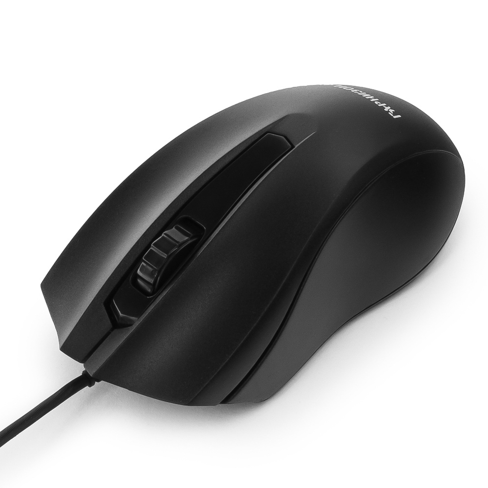 Мышь проводная Гарнизон GM-115, черный, USB