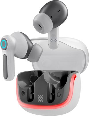 Bluetooth Гарнитура Defender CyberDots 290, белый, игровые, TWS