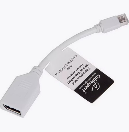 Переходник miniDP (Male) - DP (Female) Cablexpert A-mDPM-DPF-001