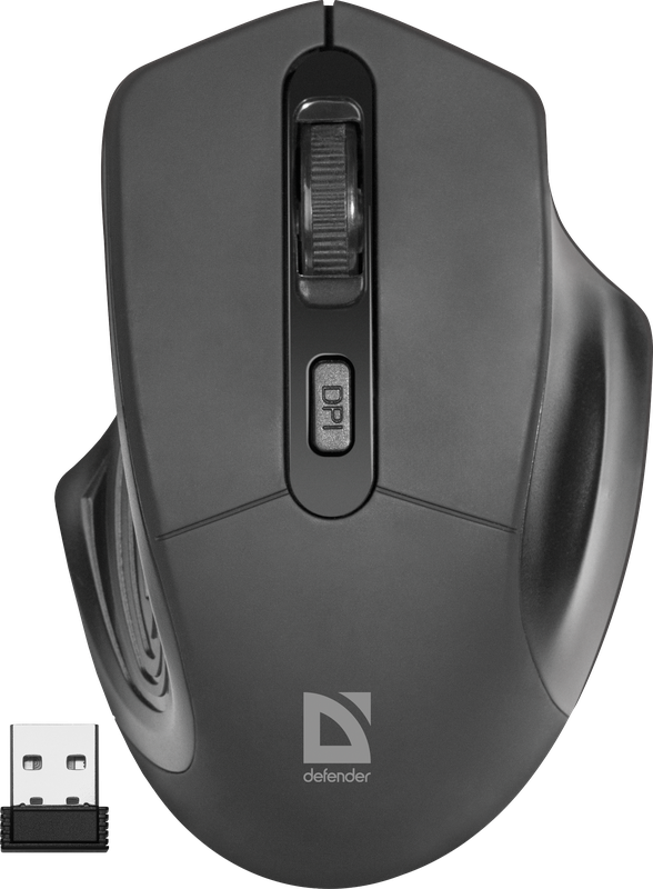 Мышь беспроводная Defender Datum MB-345 черный