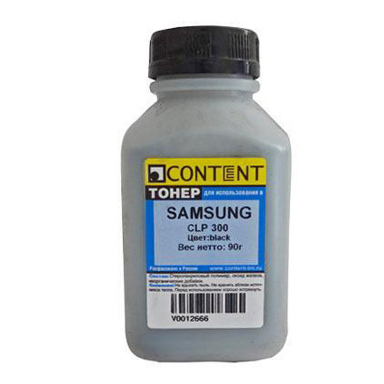Тонер Content Samsung CLP-300 Black 90гр