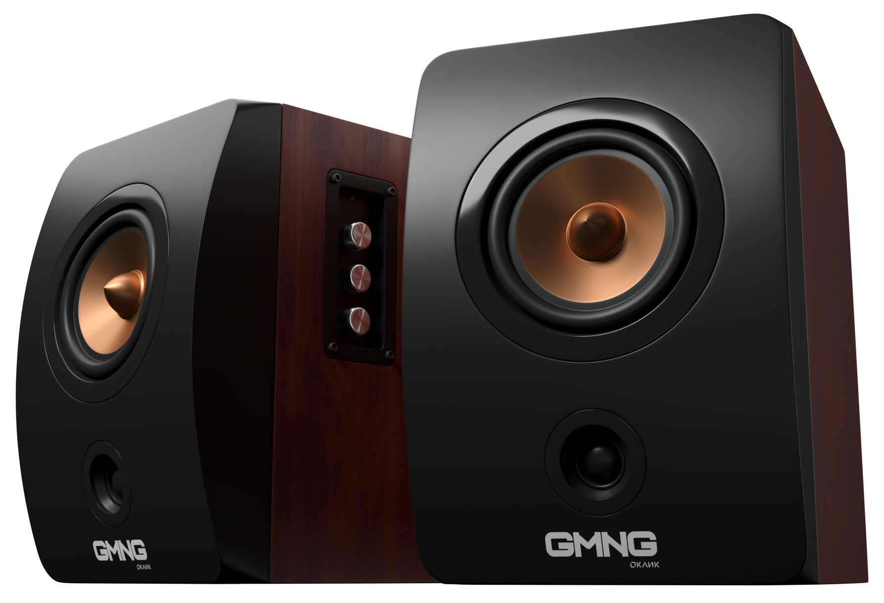 Акустика 2.0 GMNG OK-707, коричневый, черный
