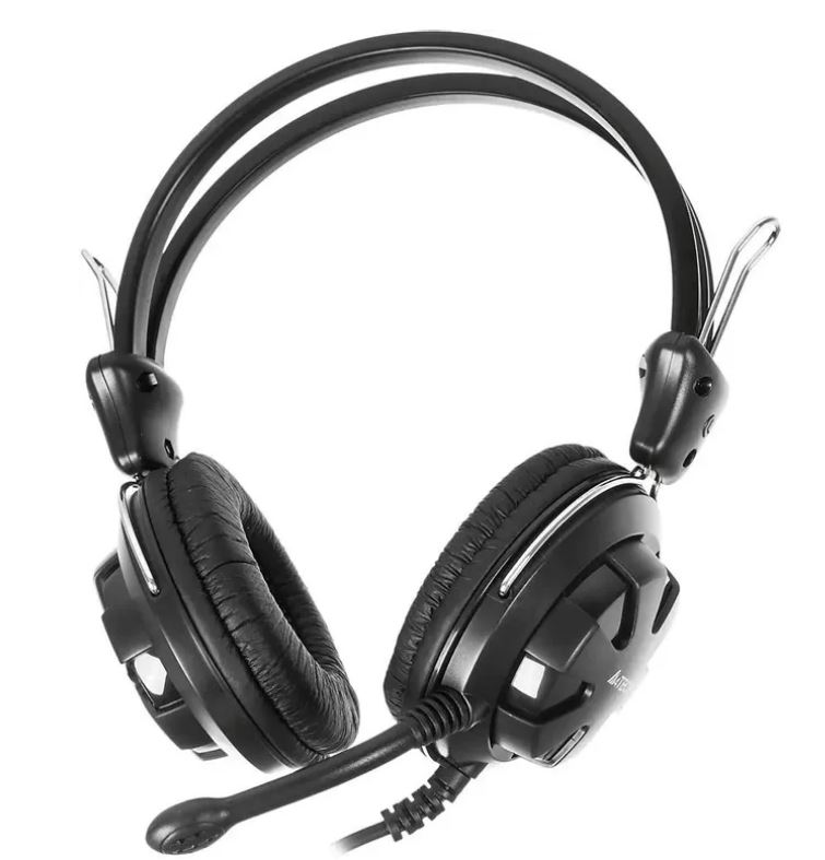 Гарнитура A4Tech HS-28 черный 1.8м