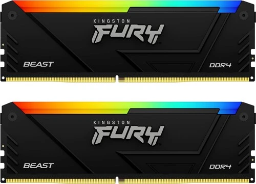 Комплект модулей памяти DDR4 2x32Gb PC4-28800 3600MHz Kingston 64GB FURYBeast RGB(KF436C18BB2AK2/64)
