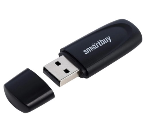 Флеш накопитель 4Gb USB 2.0 SmartBuy Scout (SB004GB2SCK), черный