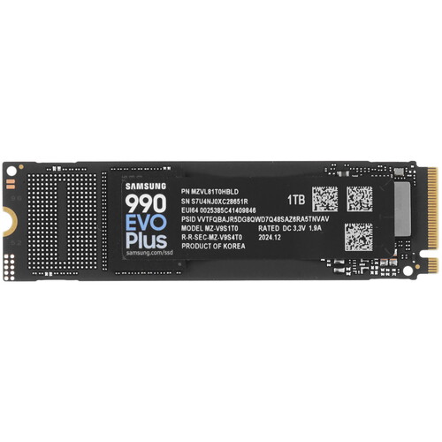 Накопитель SSD M.2 NVMe 1Tb Samsung 990 EVO Plus (MZ-V9S1T0BW)