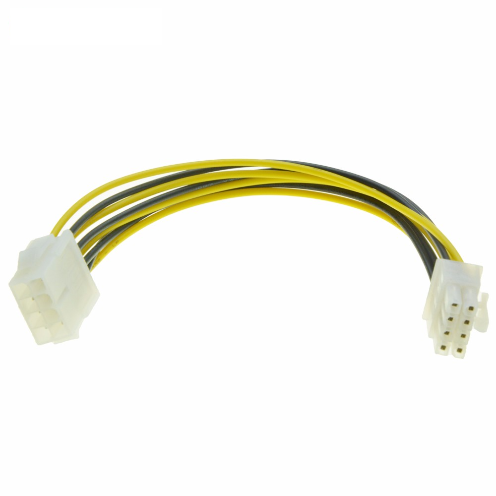 Удлинитель кабеля питания процессора (8pin M-F) 0.2m
