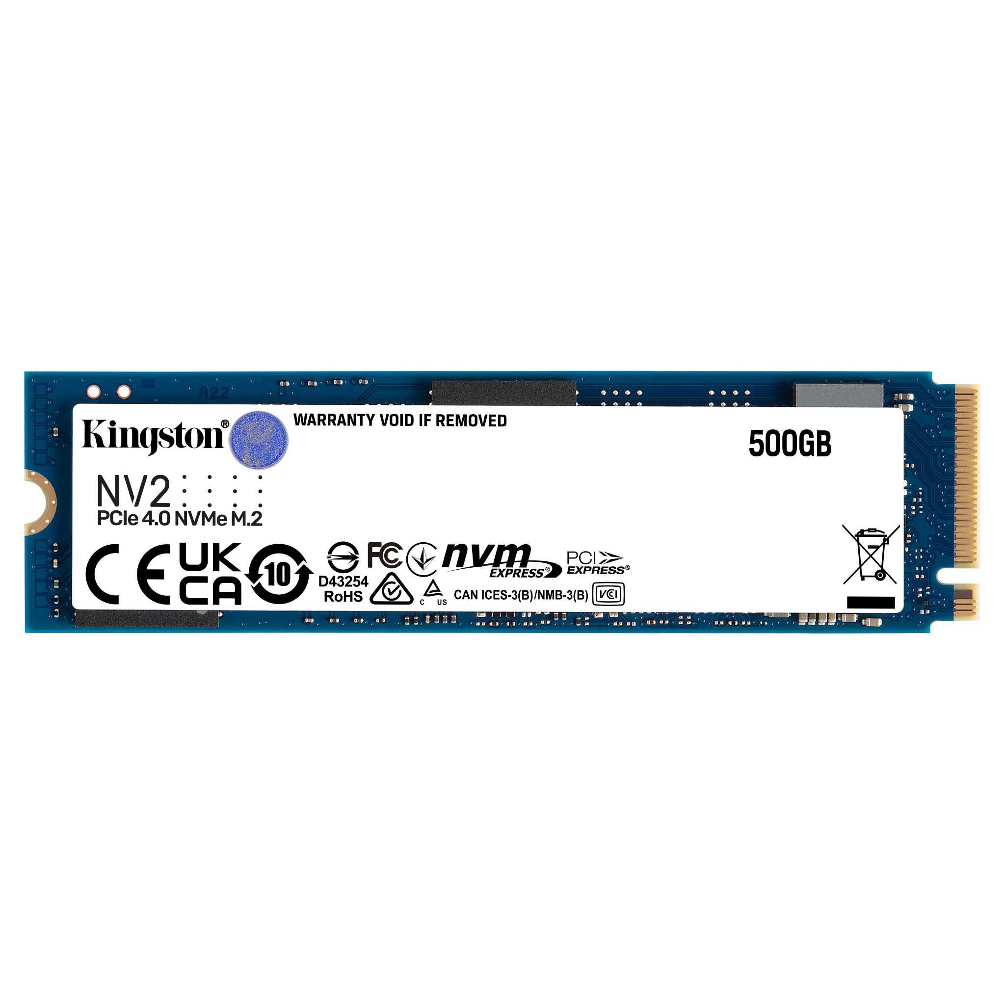Накопитель SSD M.2 NVMe 500Gb Kingston NV2 SNV2S/500G