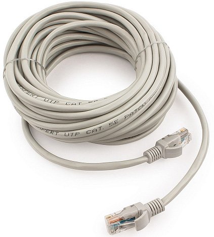 Патчкорд медный UTP Cablexpert PP10-20M кат.5e, 20м, литой, многожильный (серый)
