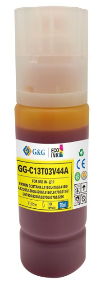 Чернила G&G 101Y (GG-C13T03V44A) Yellow (для Epson L4150/4160/4167/6160/6170/6190 70мл)