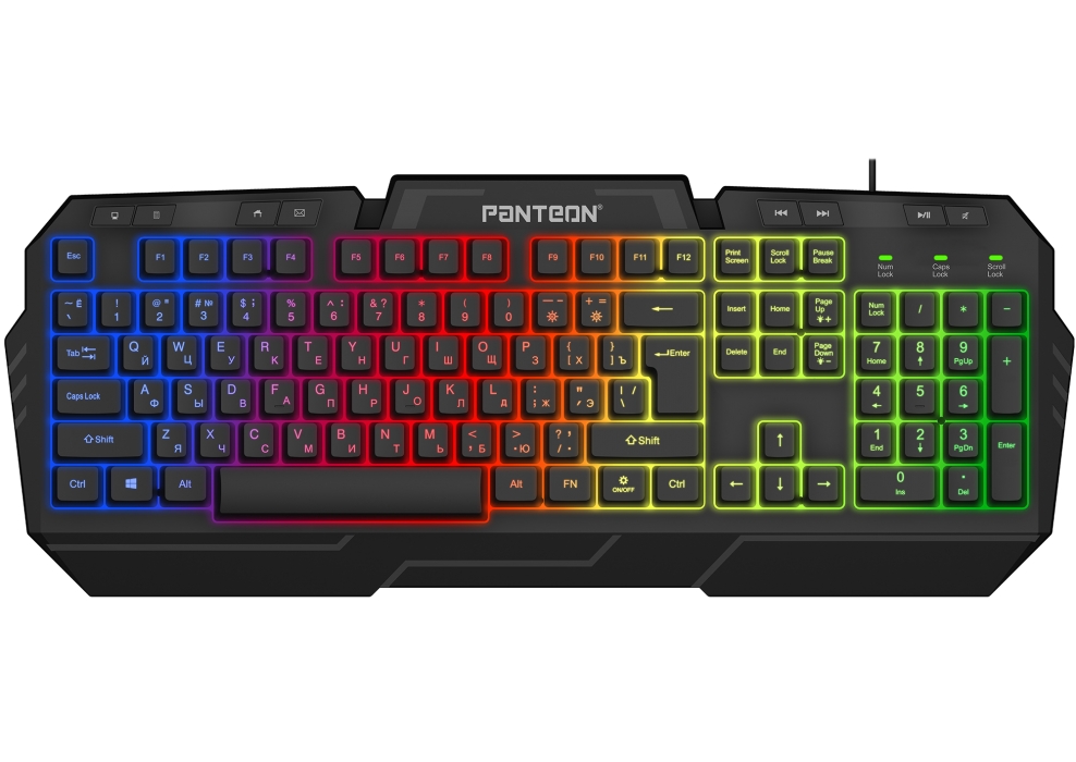Клавиатура игровая с подсветкой PANTEON M280 USB, чёрная