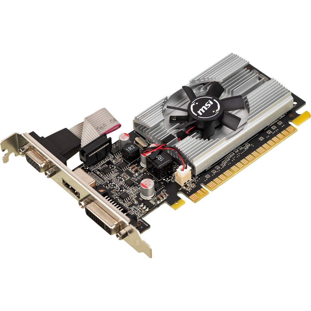 Видеокарта PCI-E 2.0 1Gb GeForce 210 MSI 210-1GD3/LP