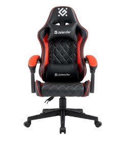 Кресло игровое Defender Majestic, черный/красный