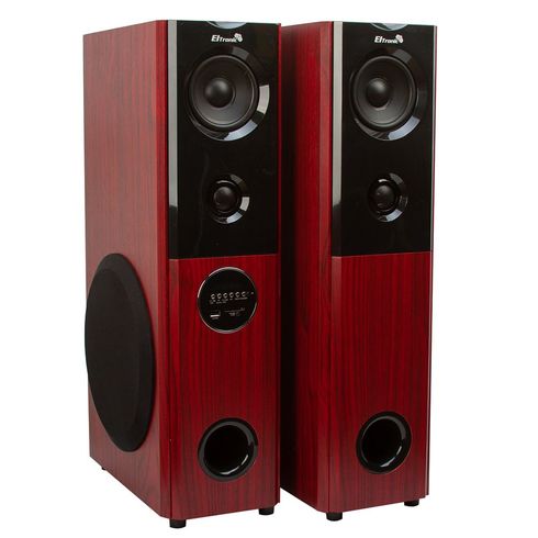 Акустика 2.0 ELTRONIC 20-82 HOME SOUND 100Вт МДФ, USB, SD, AUX, Bluetooth, Пульт Д/У, HDMI красный