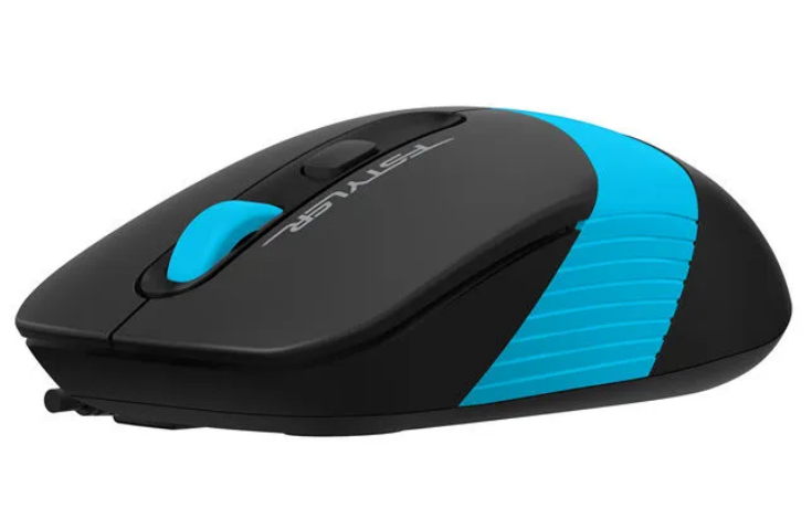 Мышь проводная A4Tech Fstyler FM10, черный/синий
