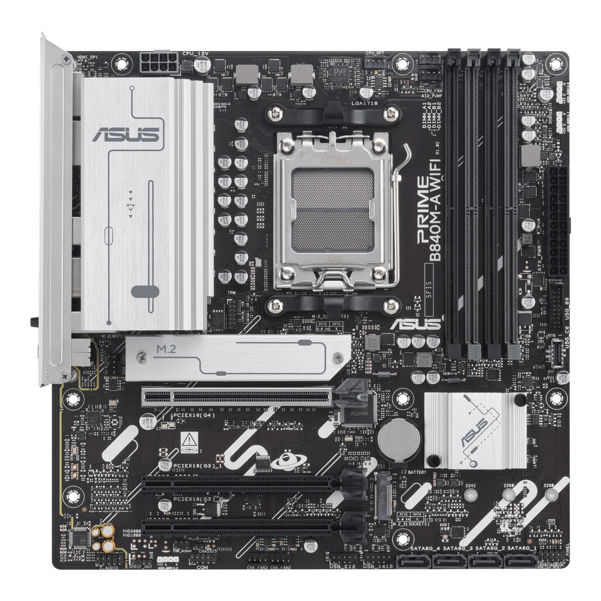 Материнская плата Socket AM5 ASUS PRIME B840M-A WIFI