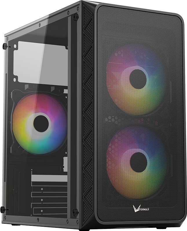 Корпус mATX без БП Formula AIR MESH G4 B, черный