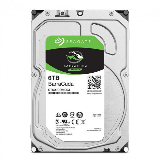 Жесткий диск 3.5" 6Tb Seagate BarraCuda (ST6000DM003)
