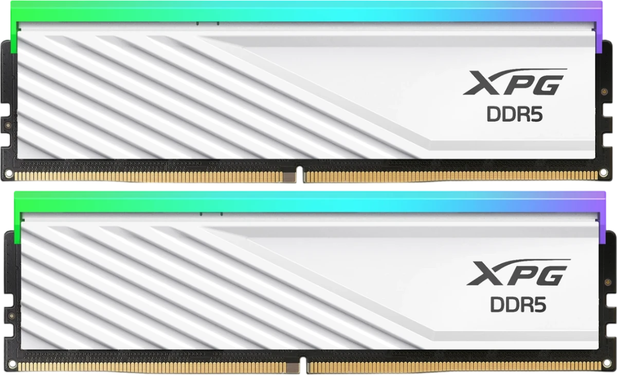 Комплект модулей памяти DDR5 2x16Gb ADATA Lancer Blade RGB (AX5U6000C3616G-DTLABRWH) белая