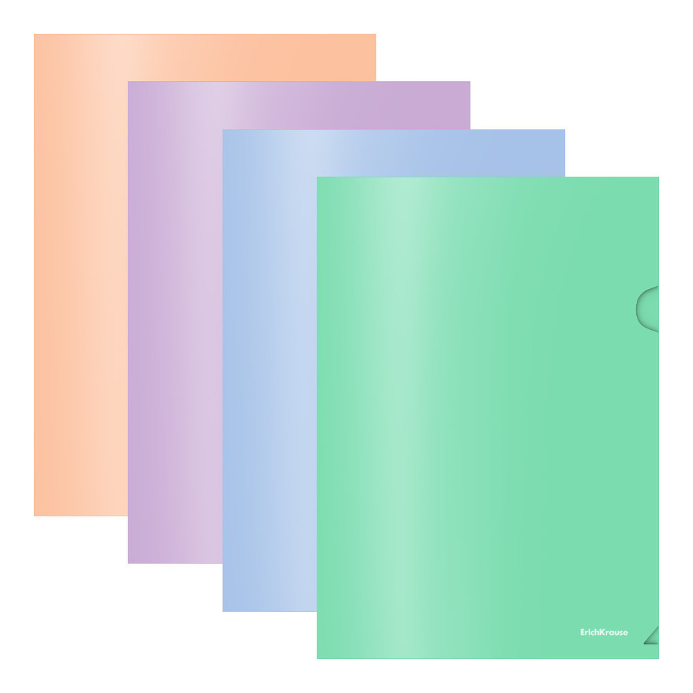 Папка-уголок ERICH KRAUSE «Matt Pastel Bloom», ассорти, 0,18 мм, 272919