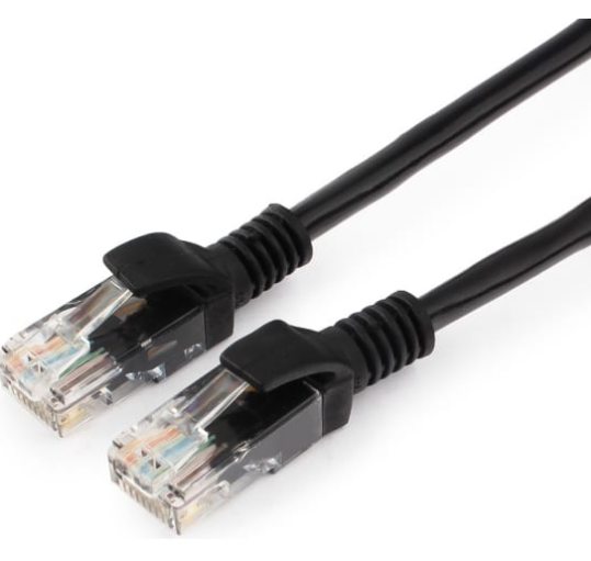 Патчкорд UTP Cablexpert PP12-30M/BK кат.5e, 30м, литой, многожильный (чёрный)