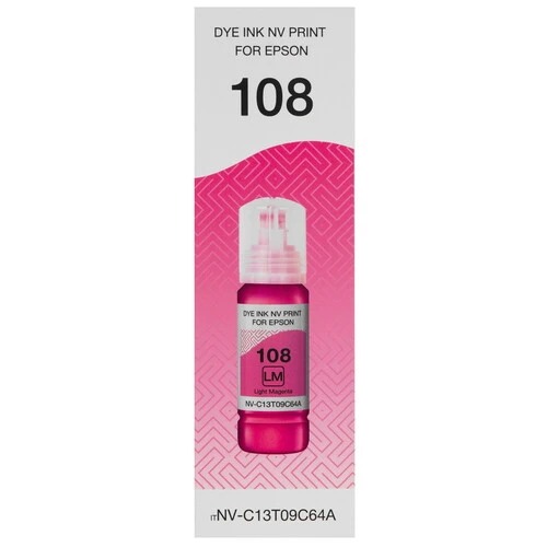 Чернила NVPrint NV-C13T09C64A 108 Light Magenta для Epson Ecotank L8050/L18050