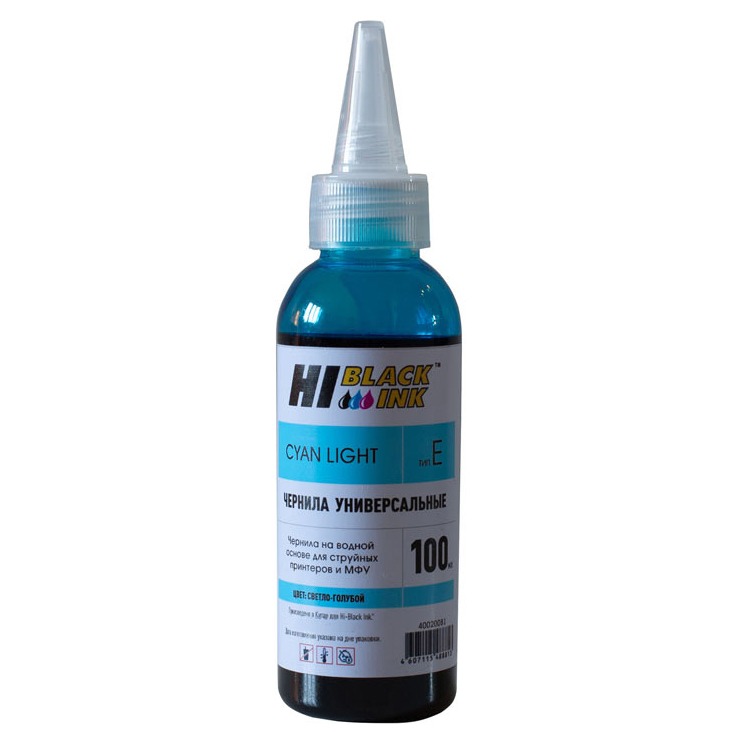 Чернила Hi-Black Универсальные для Epson (Тип E), CL, 0,1 л.