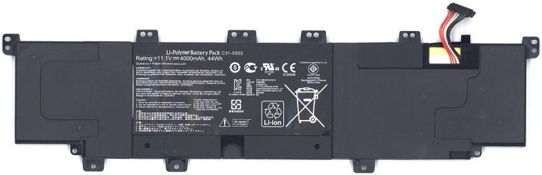 Аккумулятор для Asus (C31-X502) PU500CA, S500CA 3950mAh, 11.1V