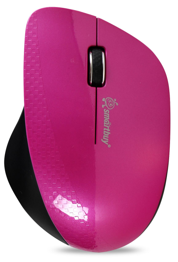 Мышь беспроводная Smartbuy 309AG, USB, розовый-черный