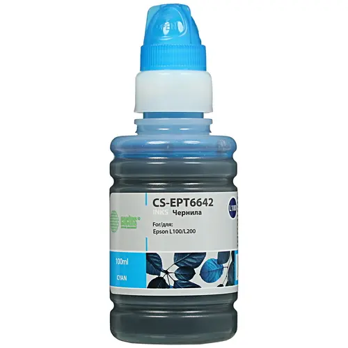 Чернила Cactus CS-EPT6642 голубой 100мл для Epson L100/L110/L120/L132/L200/L210/L222/L300/L312/L350