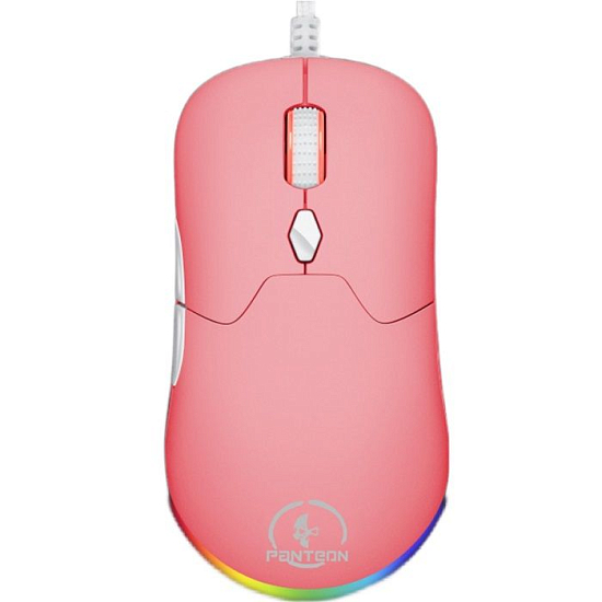 Мышь игровая PANTEON MS140, розовая USB