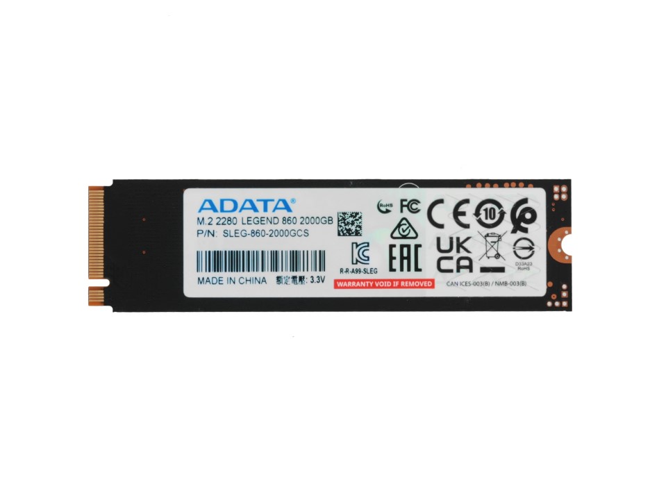 Накопитель SSD M.2 NVMe 2TB A-Data SLEG-860-2000GCS Legend 860