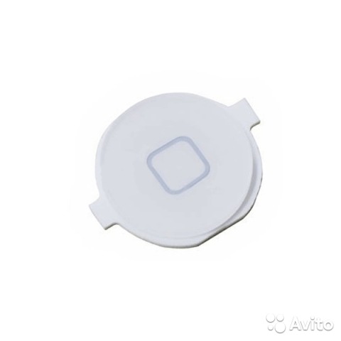 Кнопка (толкатель) "Home" для iPhone 4S (белый)