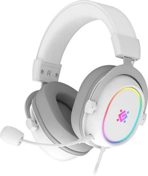 Гарнитура игровая Defender Halo, RGB, белый