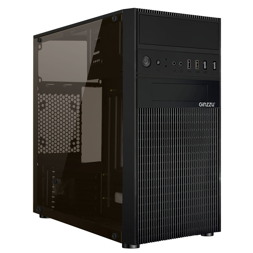 Корпус mATX без БП Ginzzu D250