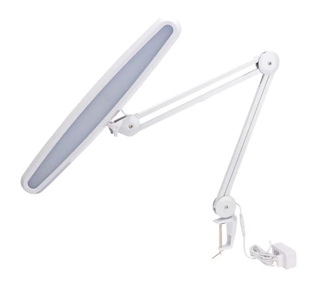 Настольная лампа Rexant 117LED 31-0409, струбцина, белый