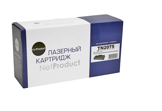 Картридж совместимый NetProduct N-TN-2075 (Brother HL-2030/2040/2070/7010/7420/7820) 2,5K