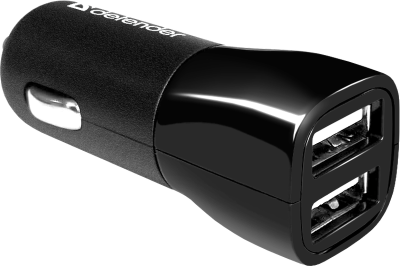 Автомобильное ЗУ Defender ЕСА-24 (2 USB, 2.4А)