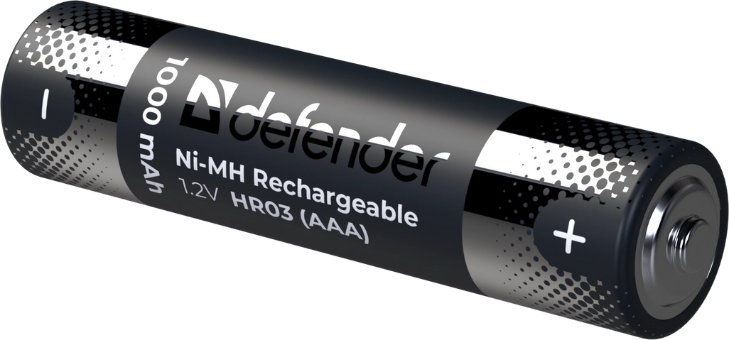 Аккумуляторные батарейки AAA Defender 1000mAh HR03-2BL 2шт