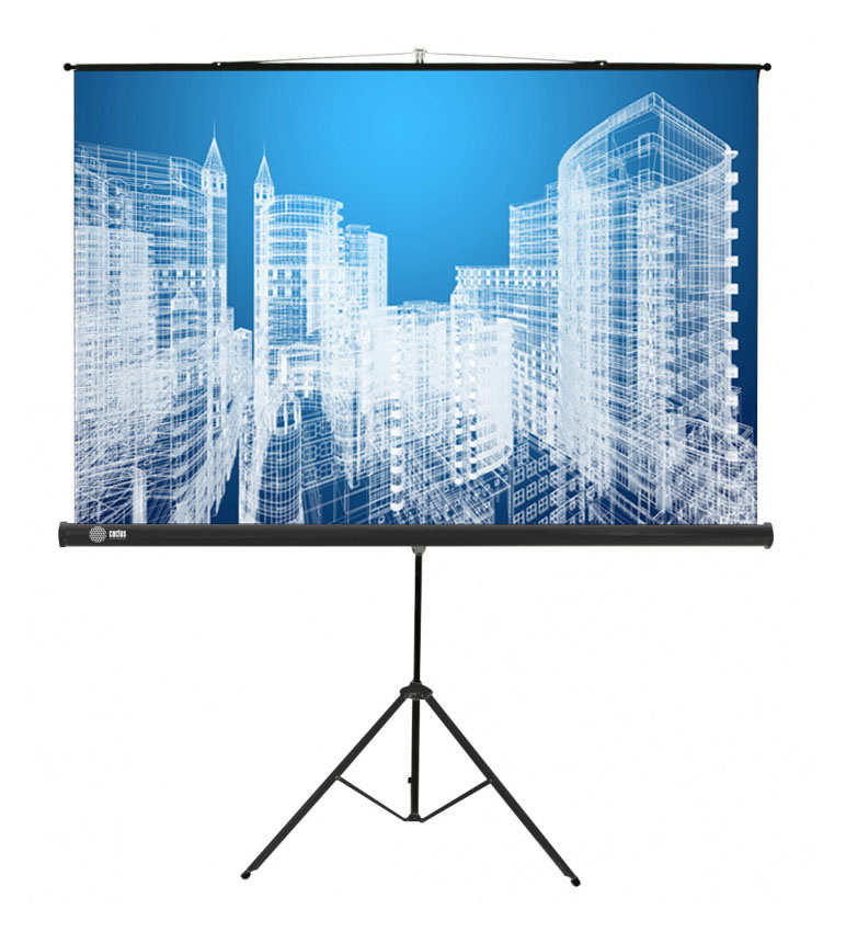 Экран для проектора Cactus 104.4x186см Triscreen CS-PST-104x186 16:9 напольный рулонный белый
