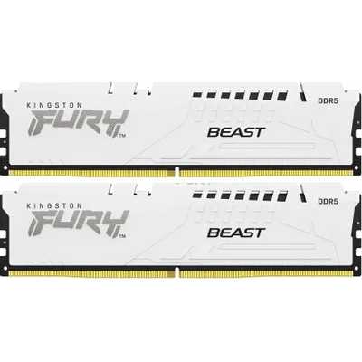 Комплект модулей памяти DDR5 2x32Gb Kingston FURY Beast White EXPO (KF560C30BWEK2-64)