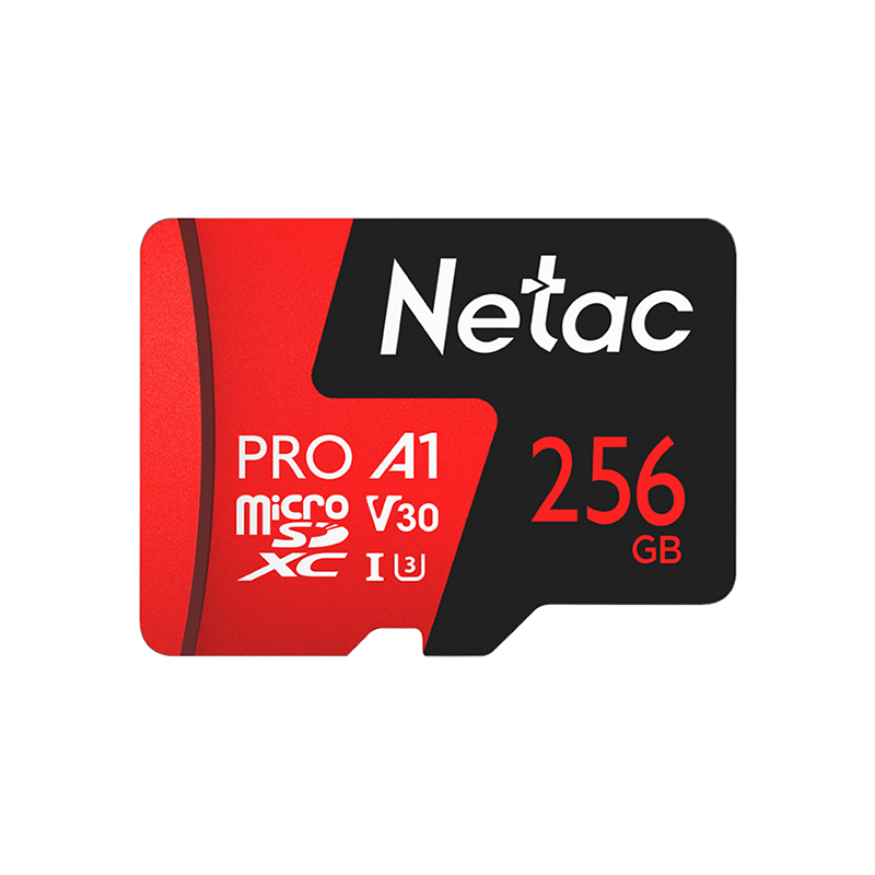 Карта памяти MicroSDXC UHS-I Card 256Gb Netac P500 (NT02P500PRO-256G-R) (с адаптером)