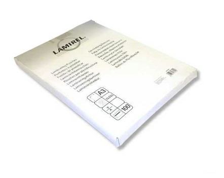 Плёнка для ламинирования А3 (303х426мм) 75 микрон (100 л.) (LA-78655) Lamirel