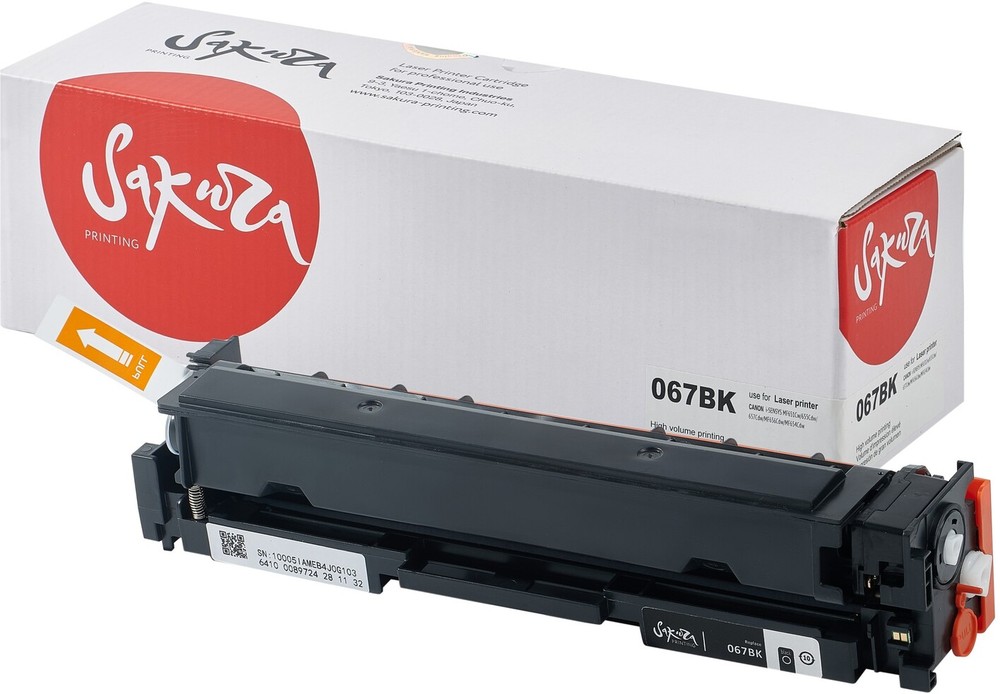 Картридж совместимый Sakura 067BK черный (i-SENSYS LBP631/LBP633/MF651/MF655/MF657)