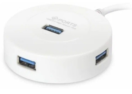 USB-концентратор Smartbuy SBHA-7314-W/50 (4 порта USB 3.0), белый