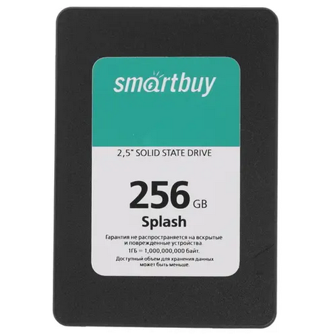 Накопитель SSD SATA 2,5" 256Gb Smartbuy Splash (SBSSD-256GT-MX902-25S3)