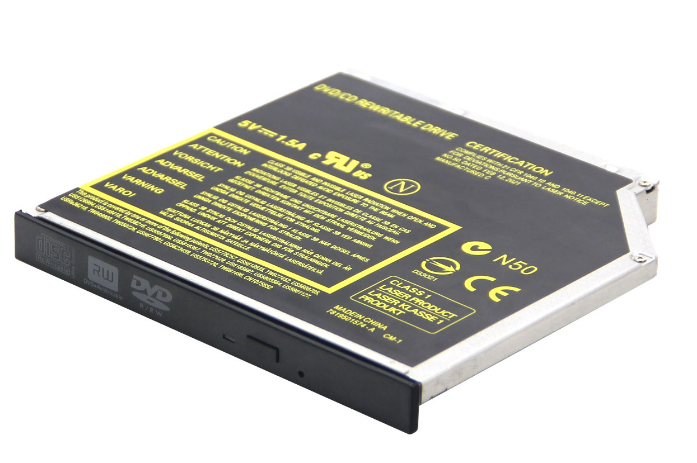 Оптический привод для ноутбука CD/DVD Gembird DVD-SATA-01, 12.7 мм, SATA, черный