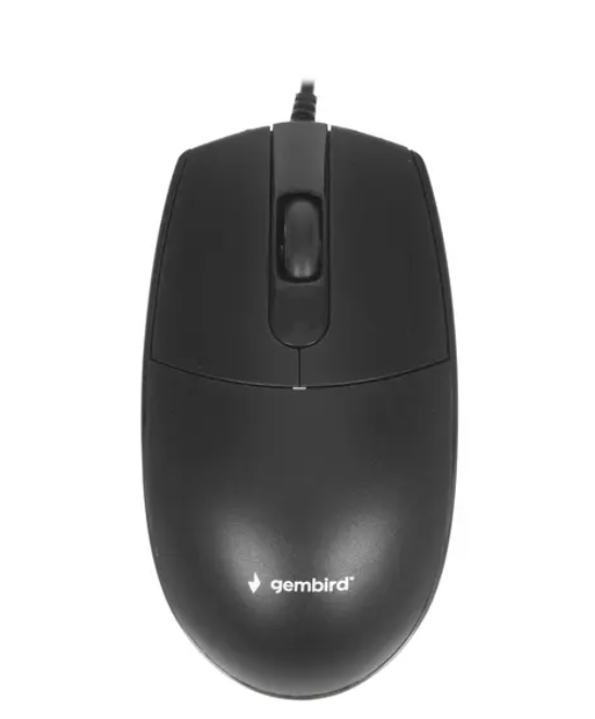 Мышь проводная Gembird MOP-420, черный, USB